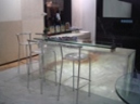 Marble Onyx Mixed Corner Bench